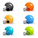 Colourful American Football Helmets Icon Pack